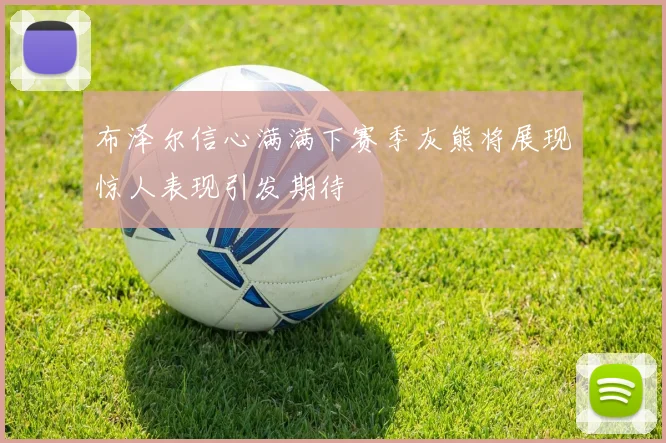 布泽尔信心满满下赛季灰熊将展现惊人表现引发期待